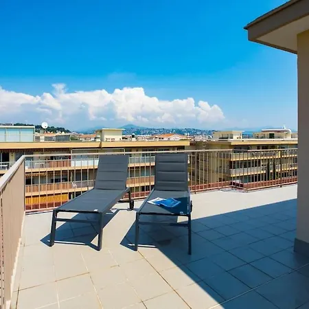 Apartment L43 Maurice Sea View 6pax/terrace,parking,ac Saint-Laurent-du-Var