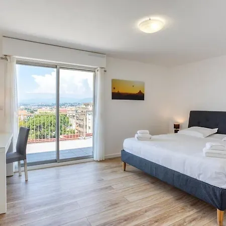 L43 Maurice Sea View 6pax/terrace,parking,ac Apartment Saint-Laurent-du-Var