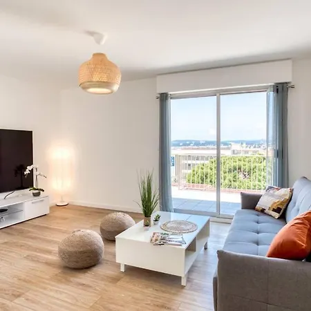 L43 Maurice Sea View 6pax/terrace,parking,ac Saint-Laurent-du-Var